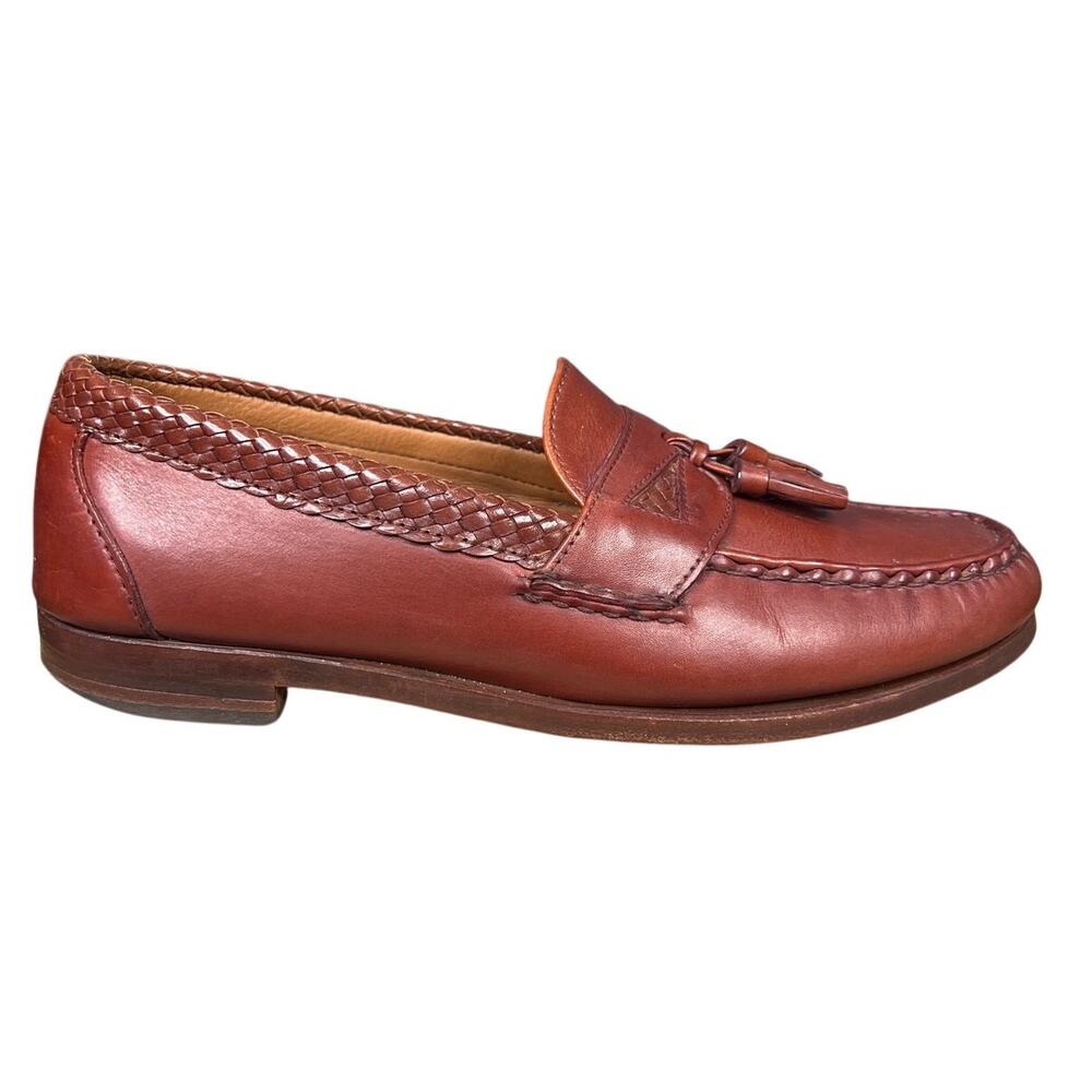 Allen Edmonds Maxfield Chili Brown Tassel Loafers Size 10 D